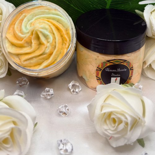 Chantilly de douche exfoliante parfum "concombre/melon"