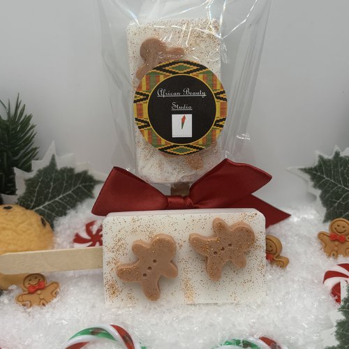 Savon artisanal de noel parfum "gingerbread"