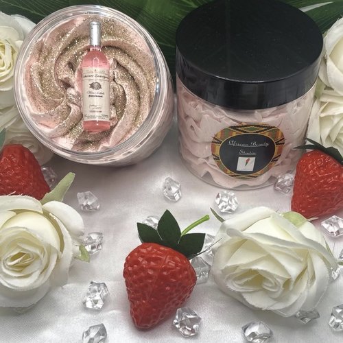 Beurre fouetté corps parfum "fraise/champagne"