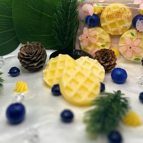 Fondant bougie parfum "blueberry breakfast"