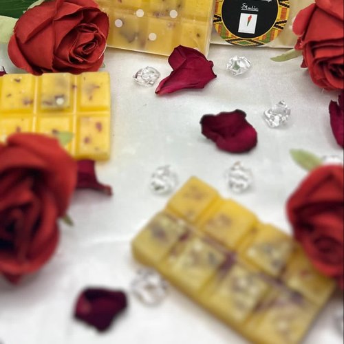 Fondant bougie artisanal "la rose eternel"