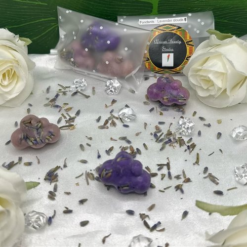 Fondant bougie artisanal "lavender clouds"