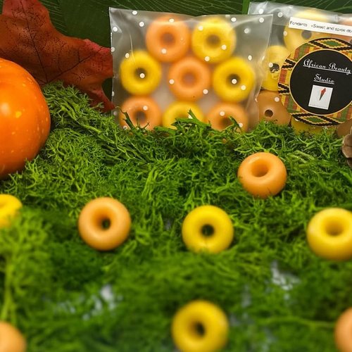 Fondant bougie artisanal "sweet and spice donuts"