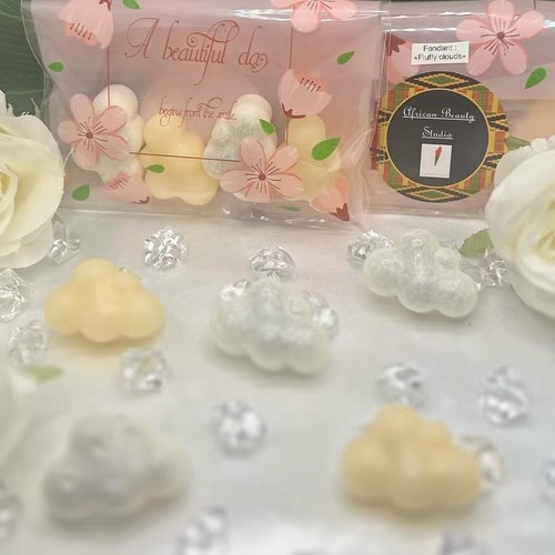 Fondant bougie artisanal "fluffy cloud"