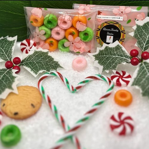 Fondant bougie artisanal "froot loops aux 3 agrumes"