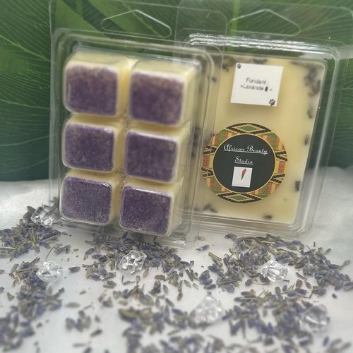 Tablette fondant bougie artisanal parfum "lavande"