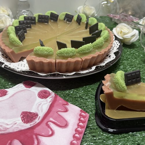 Savon artisanal parfum "key lime pie"