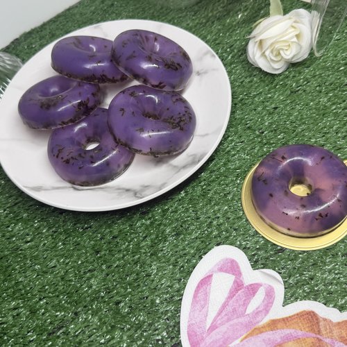 Savon artisanal donut parfum "lavande"