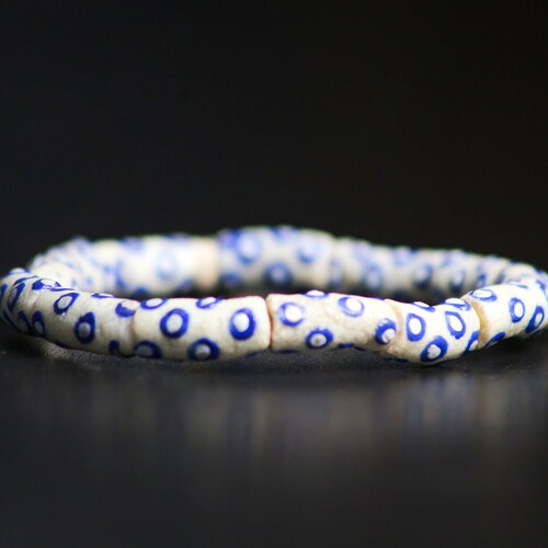 13 perles africaines,   krobo , verre recyclées multicolores,  ghanéennes, perles artisanales,  fabrication de bijoux