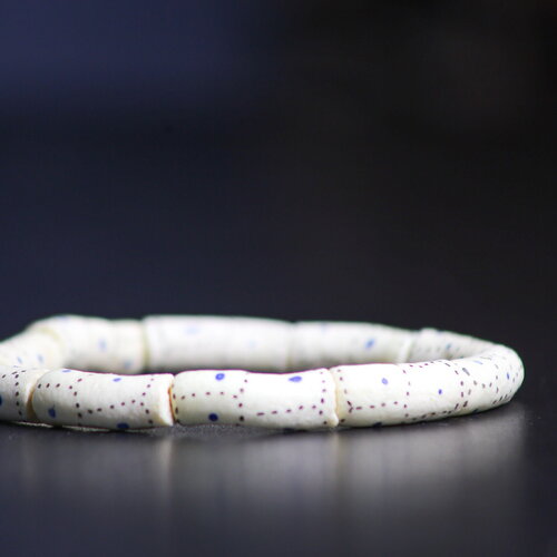 10 perles  africaines krobo , verre recyclées multicolores, ghanéennes, perles artisanales,  fabrication de bijoux