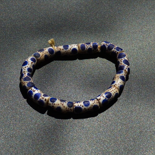 10 perles krobo africaines, verre recyclées multicolores, ghanéennes, perles artisanales,  fabrication de bijoux