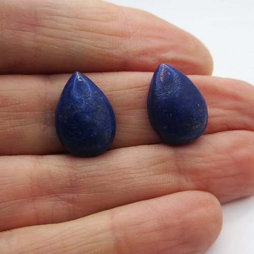 Cabochon pierre fine lapis lazuli fabrication bijoux