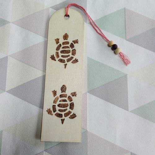 Marque page motif tortue