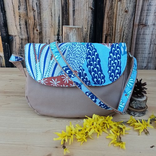 Sac besace beige, sac à main