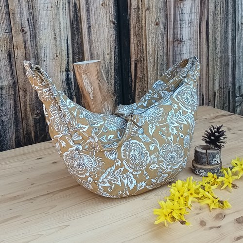 Sac demi-lune moutarde