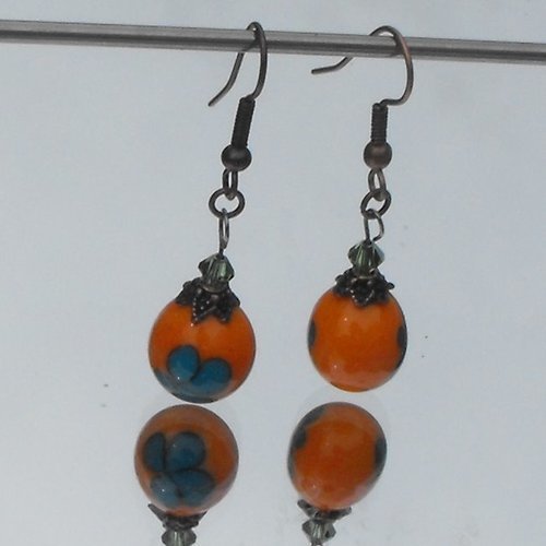 Boucles d'oreille perles murano bcl.2010