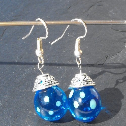 Boucles d'oreille perles murano bcl.2272