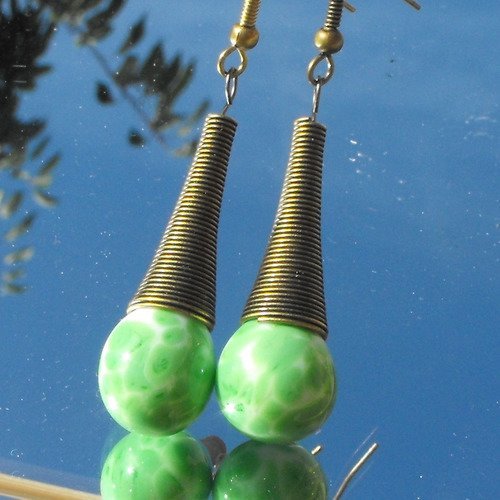 Boucles d'oreille perles murano bcl.2463