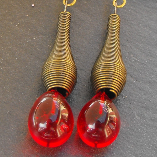 Boucles d'oreille perles murano bcl.2464