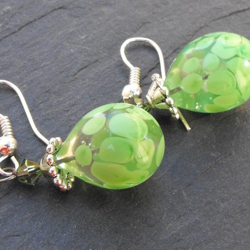 Boucles d'oreille perles murano bcl.2477