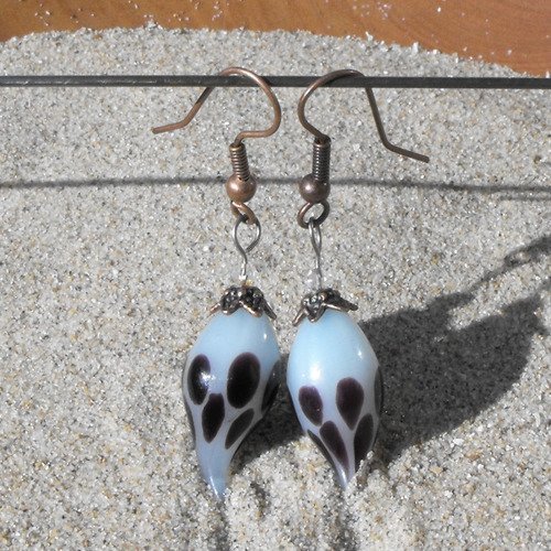 Boucles d'oreille perles murano bcl.2491