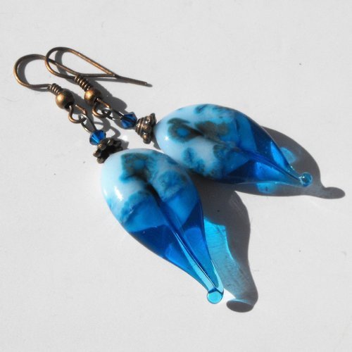 Boucles d'oreille perles murano bcl.2630
