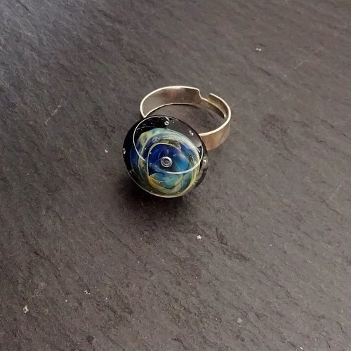 Bague cabochon murano bag.1380