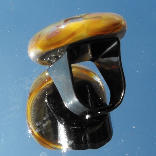 Bague cabochon murano bag.1186