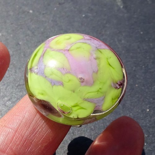 Bague cabochon murano bag.1428