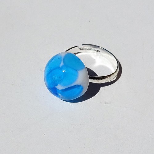 Bague cabochon murano bag.1449