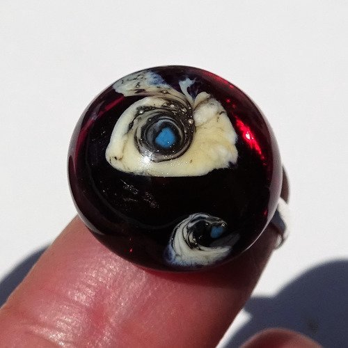 Bague cabochon murano bag.1454
