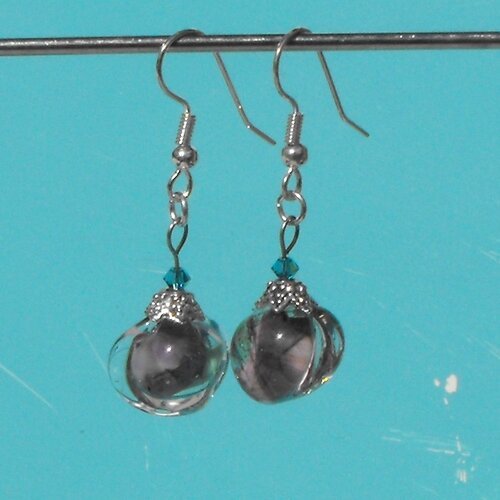 Boucles d'oreille perles murano bcl.1732