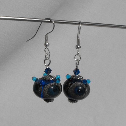 Boucles d'oreille perles murano bcl.1565