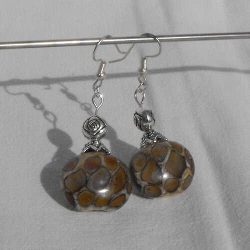 Boucles d'oreille perles murano bcl.1571