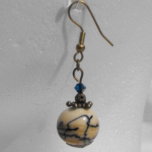 Boucles d'oreille perles murano bcl.1406