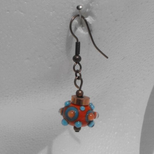 Boucles d'oreille perles murano bcl.1462