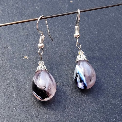 Boucles d'oreille murano bcl.2734