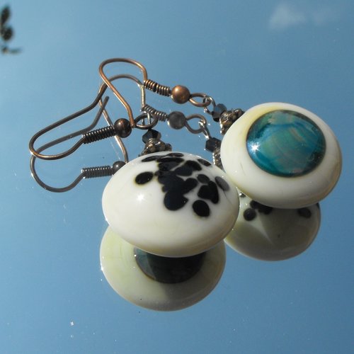 Boucles d'oreille perles murano bcl.2460