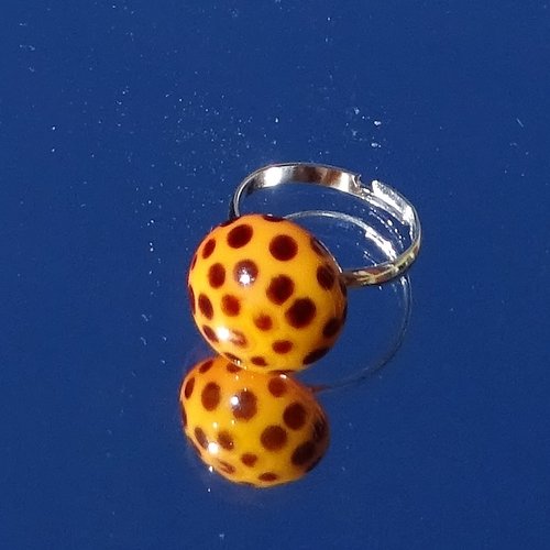 Bague cabochon murano bag.1477