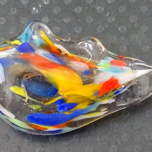 Broche en verre filé, lampwork, verre de murano, broch.0265
