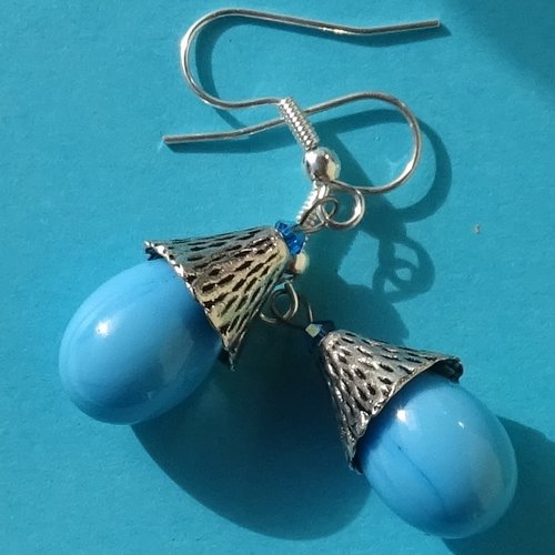 Boucles d'oreille perles murano bcl.3263