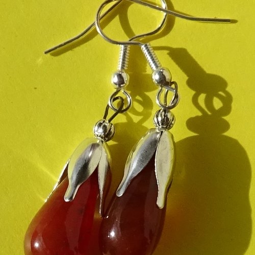 Boucles d'oreille perles murano bcl.3264