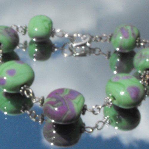 Bracelet perles en verre filé bracel.0539