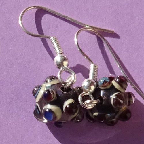 Boucles d'oreille perles murano bcl.3280