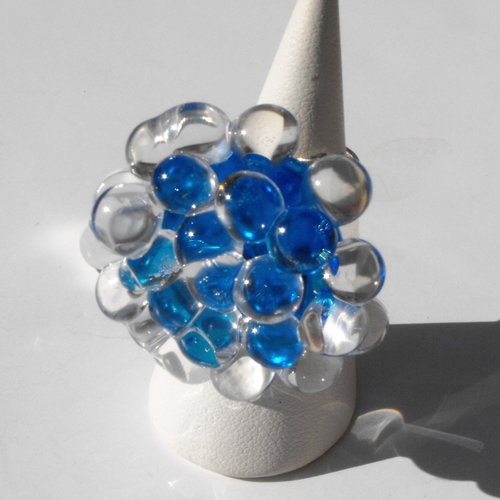 Bague cabochon murano bag.1357
