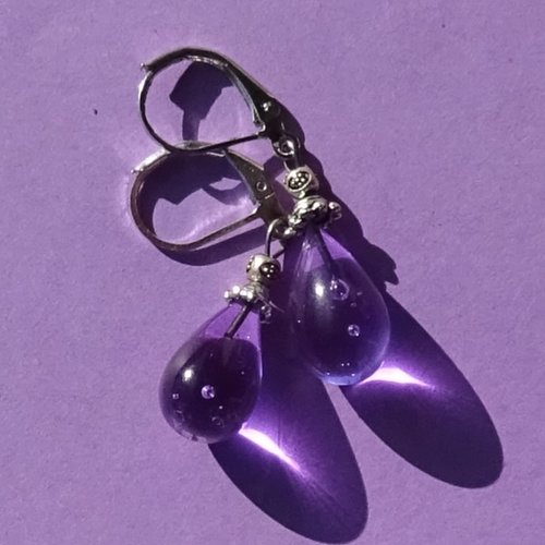 Boucles d'oreille perles murano bcl.3292