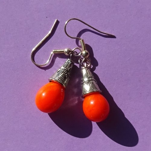 Boucles d'oreille perles murano bcl.3293