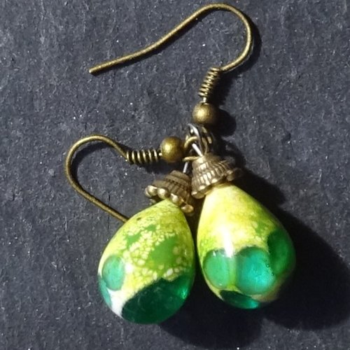 Boucles d'oreille perles murano bcl.3298