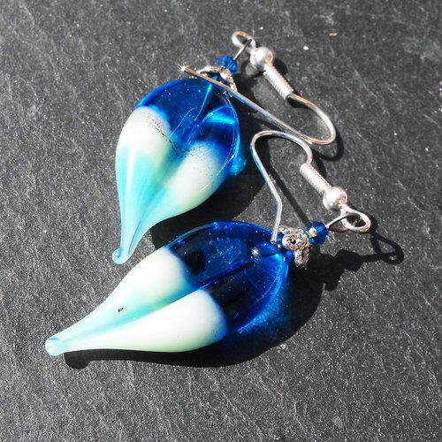 Boucles d'oreille perles murano bcl.2536
