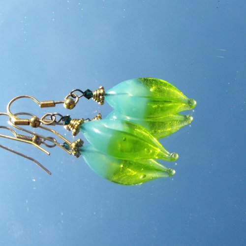 Boucles d'oreille perles murano bcl.2531